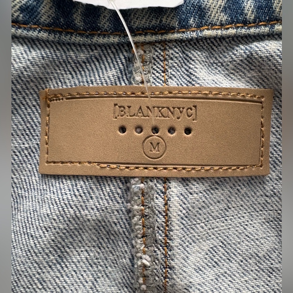 NWT - BLANK NYC Timeless Tailored Denim Vest - Size Medium - Picture 13 of 16